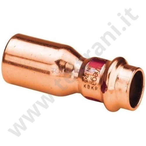 243PR4235 - RIDUZIONE MASCHIO FEMMINA IN RAME A PRESSARE  D. 42×35