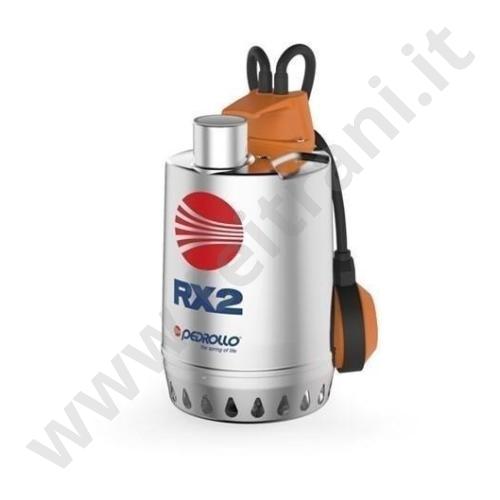 026106 - PEDROLLO ELETTROPOMPA SOMMERGIBILE SERIE RXm3  HP.0,75 220v IN ACCIAIO INOX CON GALLEGGIANTE