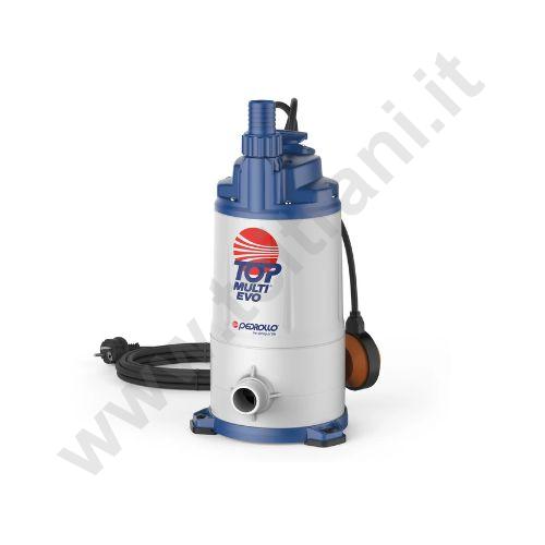 48TPM080A1U - PEDROLLO ELETTROPOMPA SOMMERGIBILE TOP MULTI EVO 2  HP.0,75 220v PER ACQUA PULITA CON GALLEGGIANTE