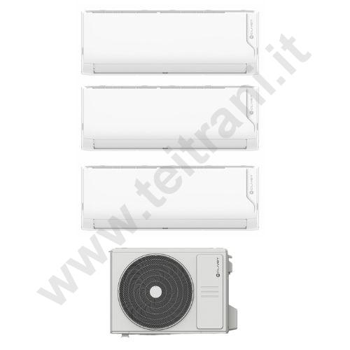TRIALCRISTALLO090909 - CLIVET CLIMATIZZATORE TRIALSPLIT CRISTALLO 2 CON TRE UNITA' INTERNE 9.000 BTU E UNA UNITA' ESTERNA MU2Y61M CON TRE ATTACCHI 22.500 BTU - CON WIFI - R32