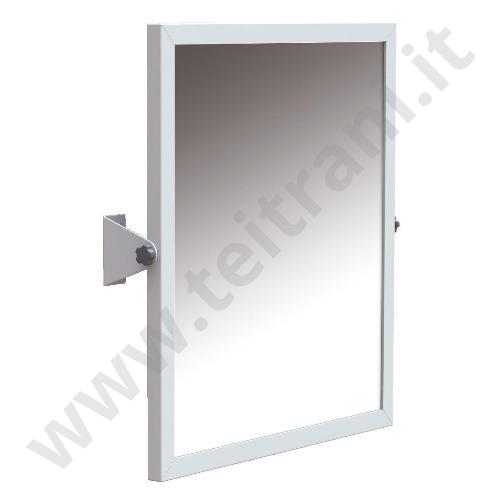 SI8350 - SPECCHIO 60×65 BASCULANTE BIANCO PER BAGNI DISABILI