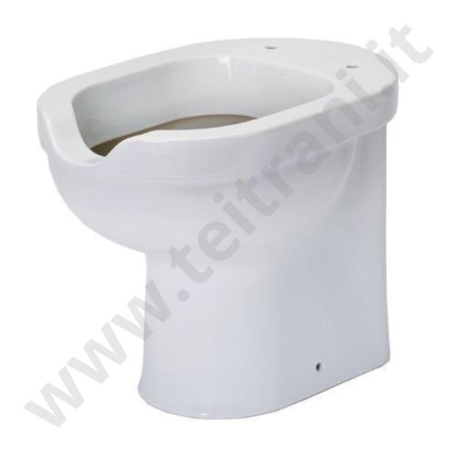 OPVASODIS - OPERA VASO IN PORCELLANA BIANCO A PAVIMENTO PER BAGNI DISABILI