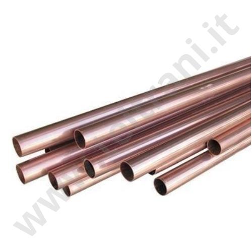 BARRAS3515 - TUBO RAME NUDO IN BARRE DA 5 MT. DIAMETRO 35×1,5 PER IMPIANTI DI RISCALDAMENTO E CONDIZIONAMENTO A MARCHIO CE