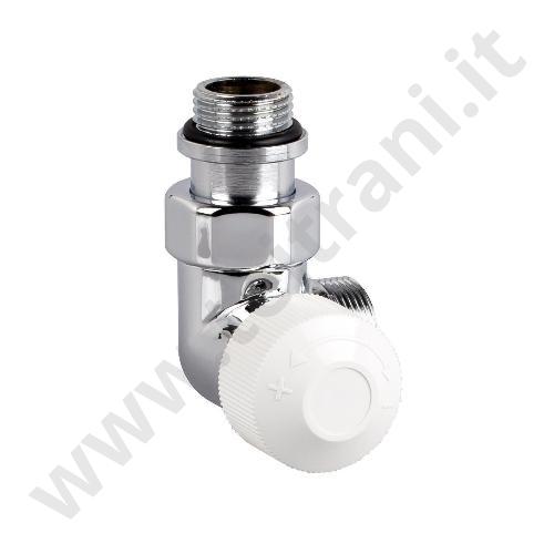 0479B - SR VALVOLA ANGOLO 'CORNER' BIANCA TERMOSTATIZZABILE 1/2''