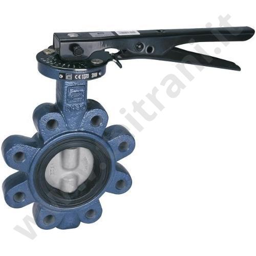 C20AY611 - VALVOLA A FARFALLA IN GHISA TIPO WAFER  PN.16 DN.80