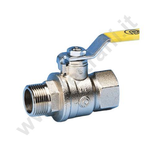 03653 - VALVOLA A SFERA MASCHIO FEMMINA 1'1/2 PER GAS