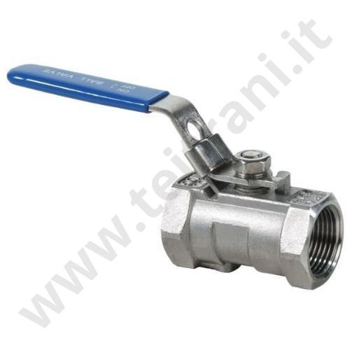 151603 - VALVOLA A SFERA LUCCHETTABILE FEMMINA FEMMINA  D. 1''  IN ACCIAIO INOX 316