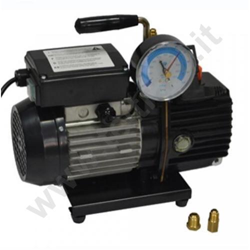WIGAM POMPA DEL VUOTO PORTATA 90 LITRI CON VACUOMETRO ED ELETTROVALVOLA