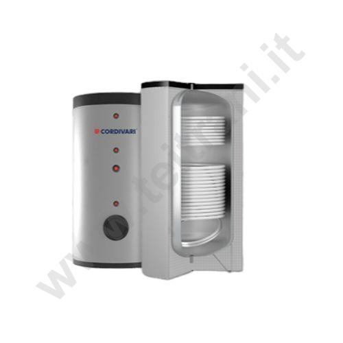 3134162320007 - CORDIVARI BOLLITORE BOLLY 2 AP 300 LITRI CON TRATTAMENTO POLYWARM A DOPPIA SERPENTINA SCAMBIATORI FISSI AD ALTE PRESTAZIONI
