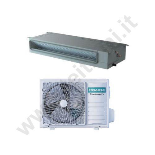 HISMONOCANALE52 - HISENSE CLIMATIZZATORE MONOSPLIT CANALIZZABILE SLIM ADT52UX4RCL8+AUW52U4RJ8  COMPLETA DI COMANDO CABLATO E COMANDO REMOTO