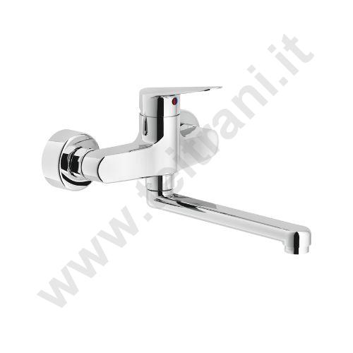 BS1011115CR - NOBILI MISCELATORE LAVELLO CROMATO A PARETE SERIE BLUES
