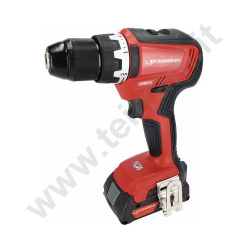 100004711 - ROTHENBERGER TRAPANO AVVITATORE COMPLETO DI BATTERIA E CARICA BATTERIA