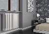 TUBOLARE50656 - ELEMENTO TUBOLARE ARDESIA A 5 COLONNE ALTEZZA  656 mm. INTERASSE  620 mm. COLORE BIANCO RAL 9010